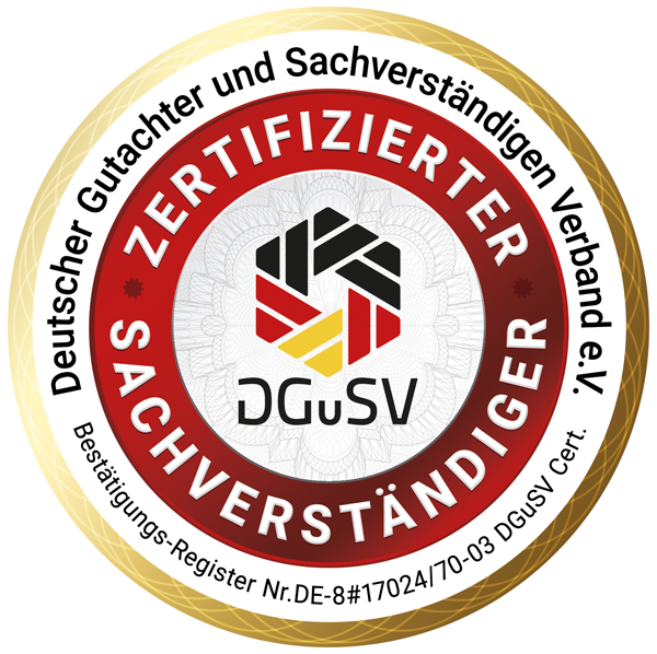 DGuSV-Siegel: Zertifizierter Sachverständiger