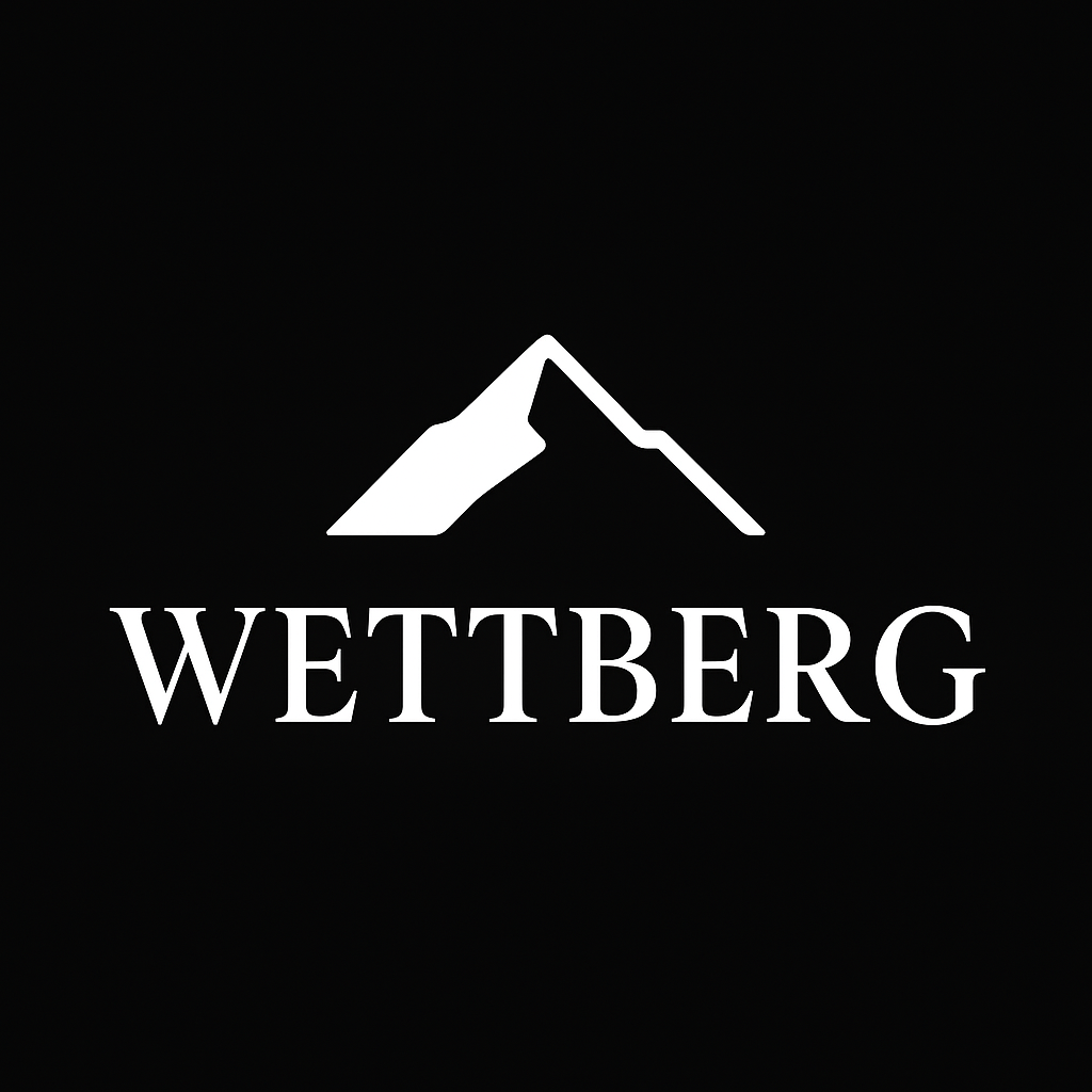 Wettberg – Bergsymbol mit Schriftzug